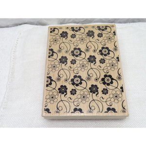 Large Swirly Floral Background Rubber Stamp #OR1045 Crafts Art